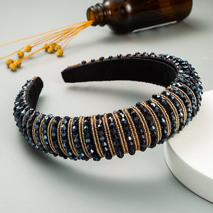 Handcrafted Beaded Headband Stylish Daily Hair Accessory