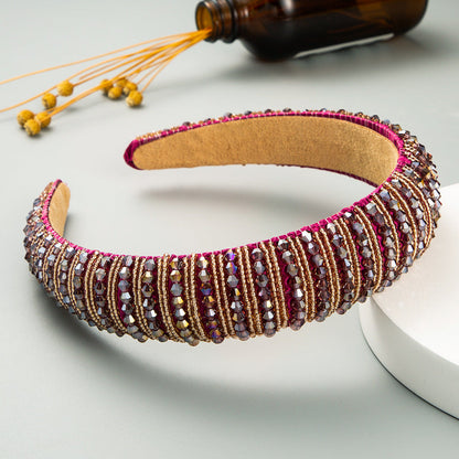 Handcrafted Beaded Headband Stylish Daily Hair Accessory