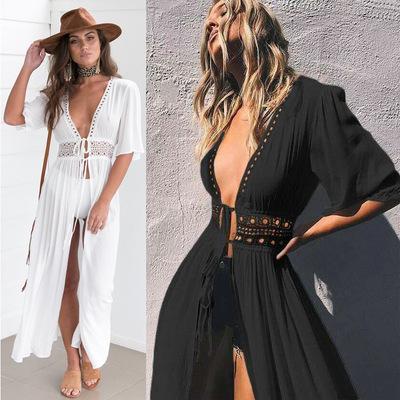 Lace Dress Amazon Fashion Tie With White Beach Dress Sexy Jersey Fake Dress