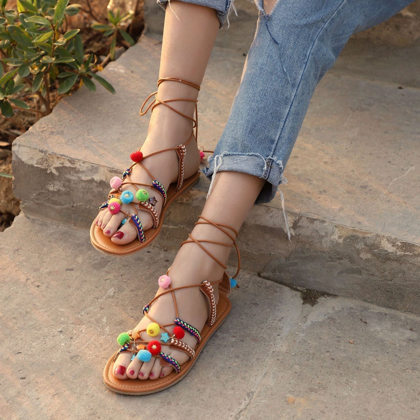 New Bohemia Summer Strap Flat Women Sandals