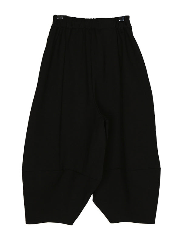 Simple Loose Solid Color Elasticity Knickerbockers