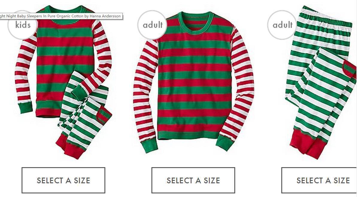 Family Christmas Pajams Stripe Set Xmas Family Suit