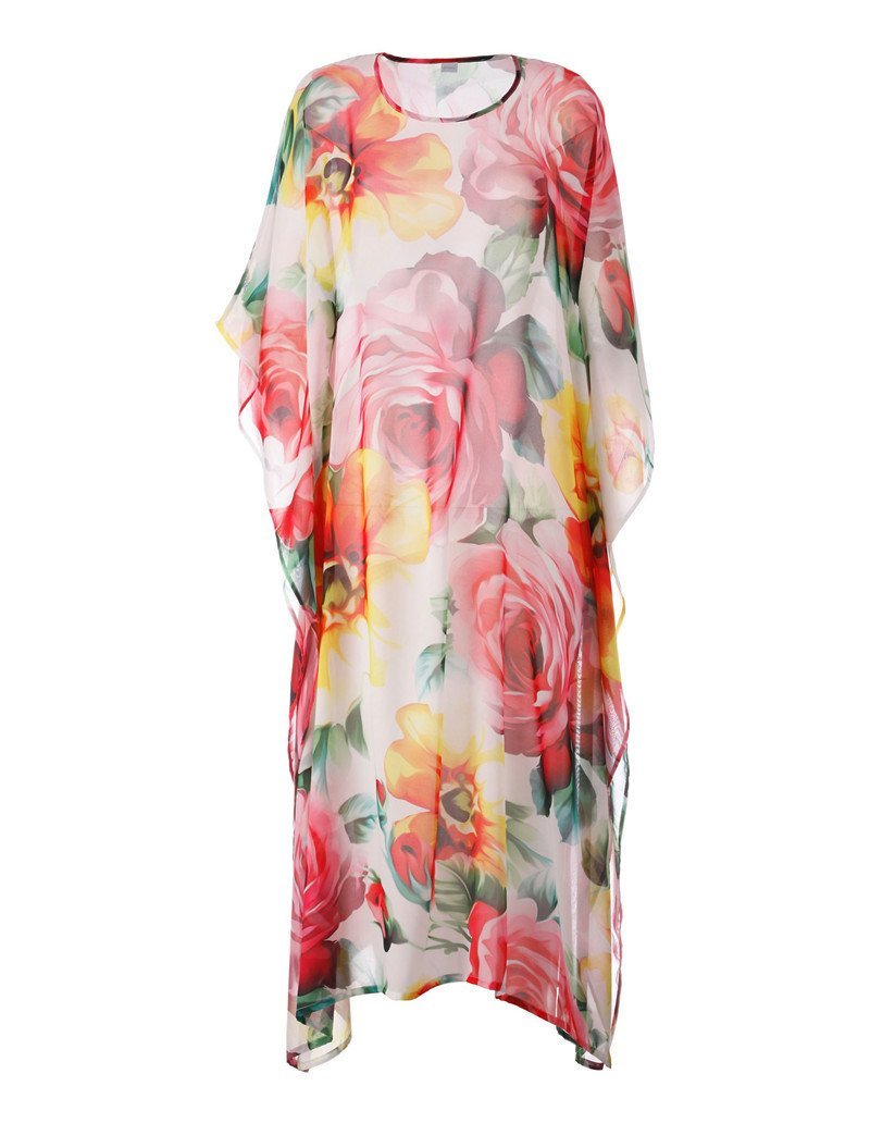 Printed Loose Casual Beach Maxi Dress