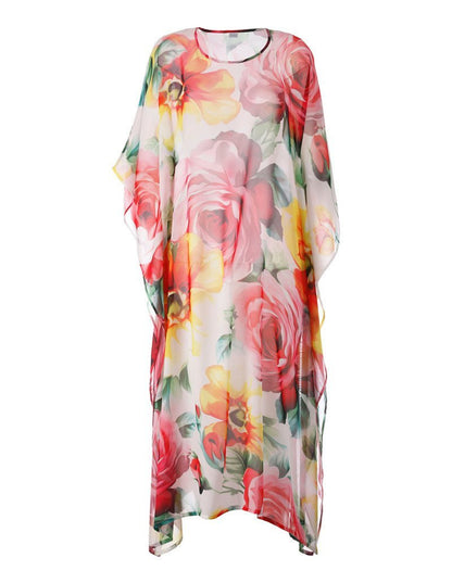 Printed Loose Casual Beach Maxi Dress
