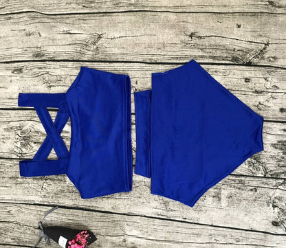 11 Colors Solid Color Bikini Swimsuit In 5 Size