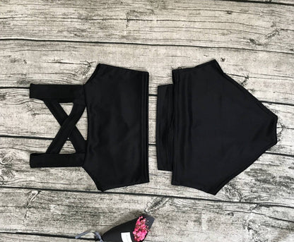 11 Colors Solid Color Bikini Swimsuit In 5 Size