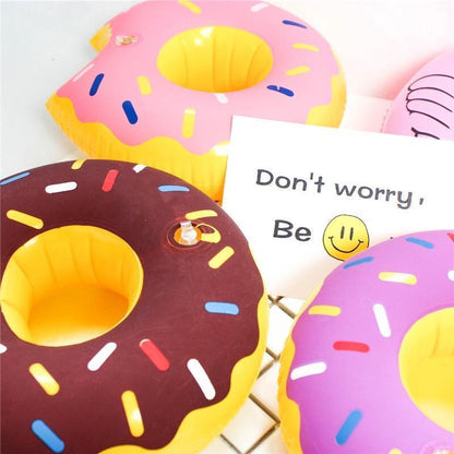 Donuts Inflatable Floating Drink Holder Swimming Toy