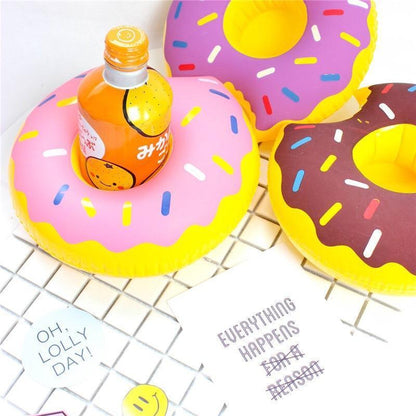Donuts Inflatable Floating Drink Holder Swimming Toy
