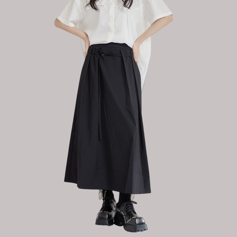 High-Waisted Midi Skirt