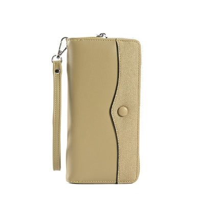 PU Leather Zipper Coin Purse Handbag Cell Phone Bag