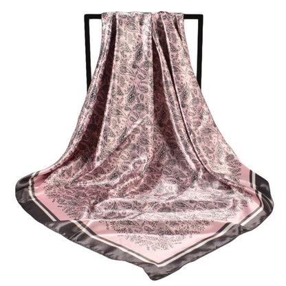 Vintage Print Fashion Square Scarf