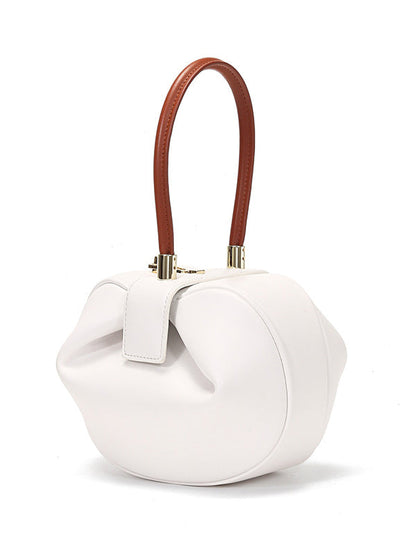 Retro Fashion Solid Color Three-Dimensional Handbags