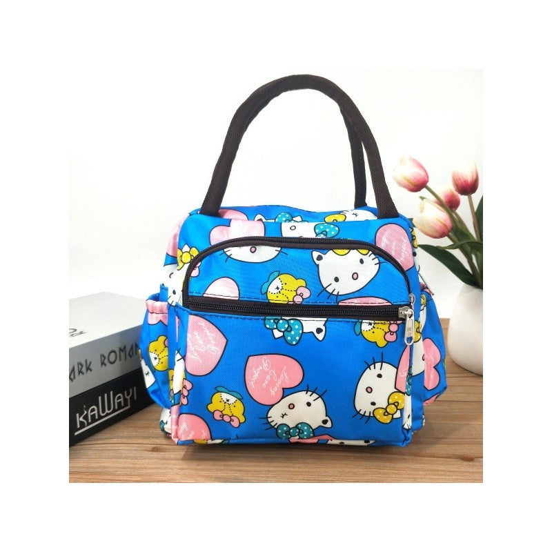 Pink Rabbit Polka Dot Striped Paige Lily Elephant Bento Bag Lunch Box Bag