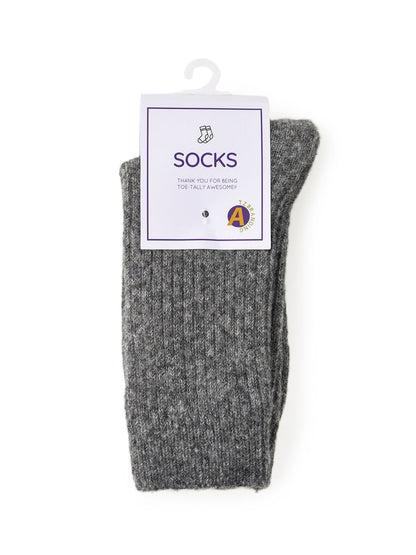 Rufia - Thickened Solid Color Wool Blend Socks