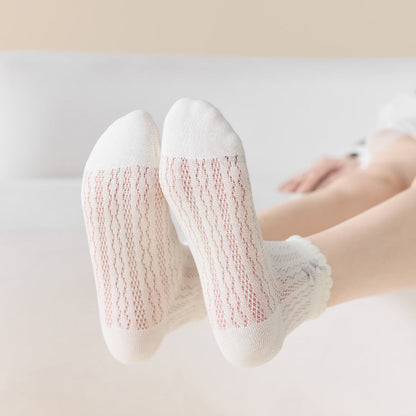 Rufia - Bow Mesh Ankle Socks For Summer – Light &amp; Cute