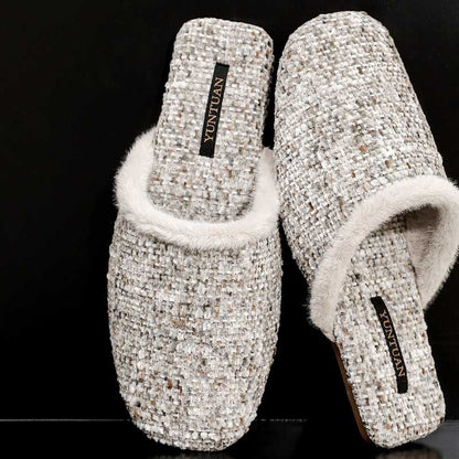 Winter Simple Thicken Warm Home Slippers