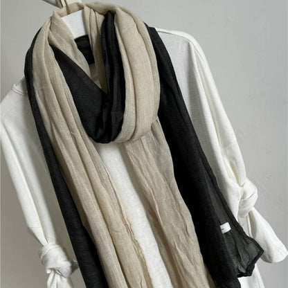Scarvii - Big Color-Block Scarf - All-Season Style