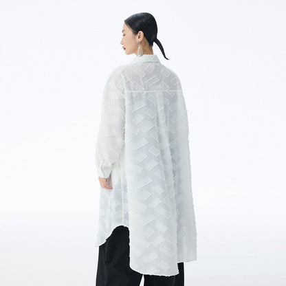 Vintage Jacquard Long Coat