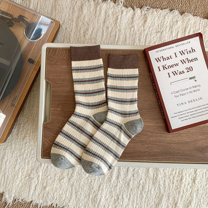 Rufia - Striped Women's Socks for Fall &amp; Winter