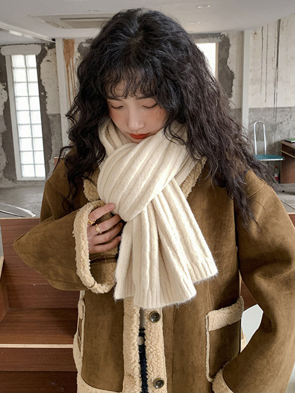 Casual Simple 5 Colors Knitting Scarf