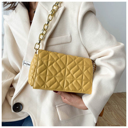Women's Simple Thick Chain One Shoulder Underarm Handbag