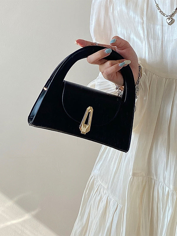 Hollow Solid Color Crossbody Bags