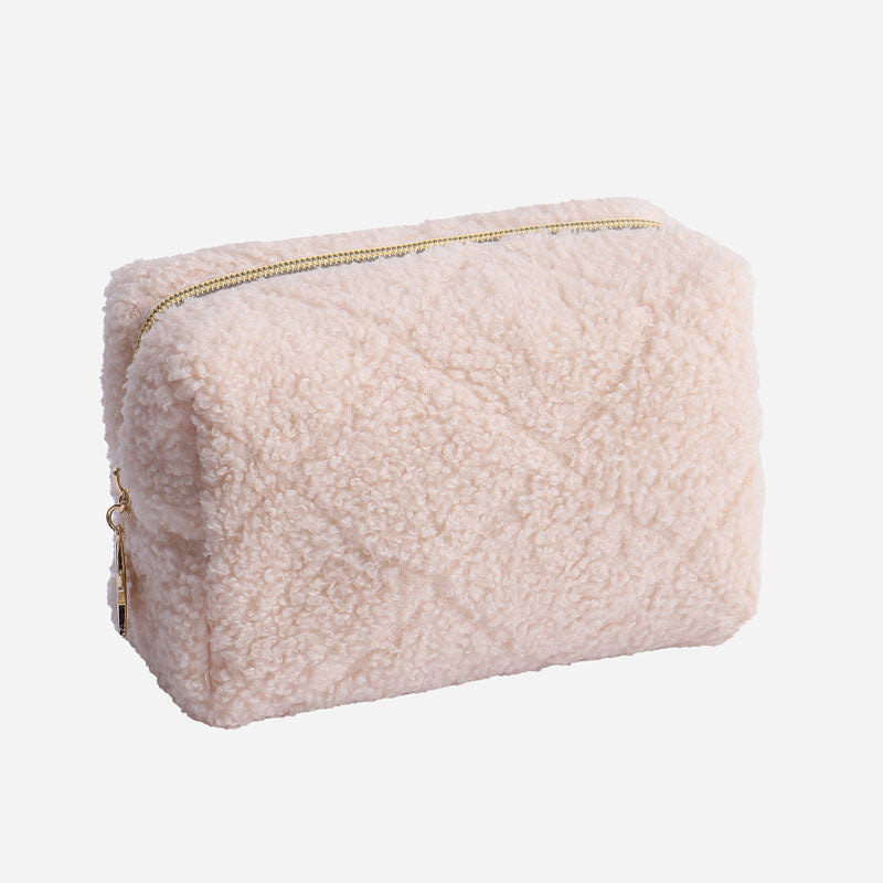 Fuzzy Plush Cute Mini Portable Makeup Bag