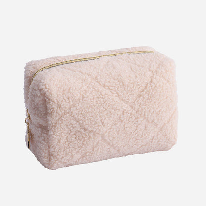 Fuzzy Plush Cute Mini Portable Makeup Bag