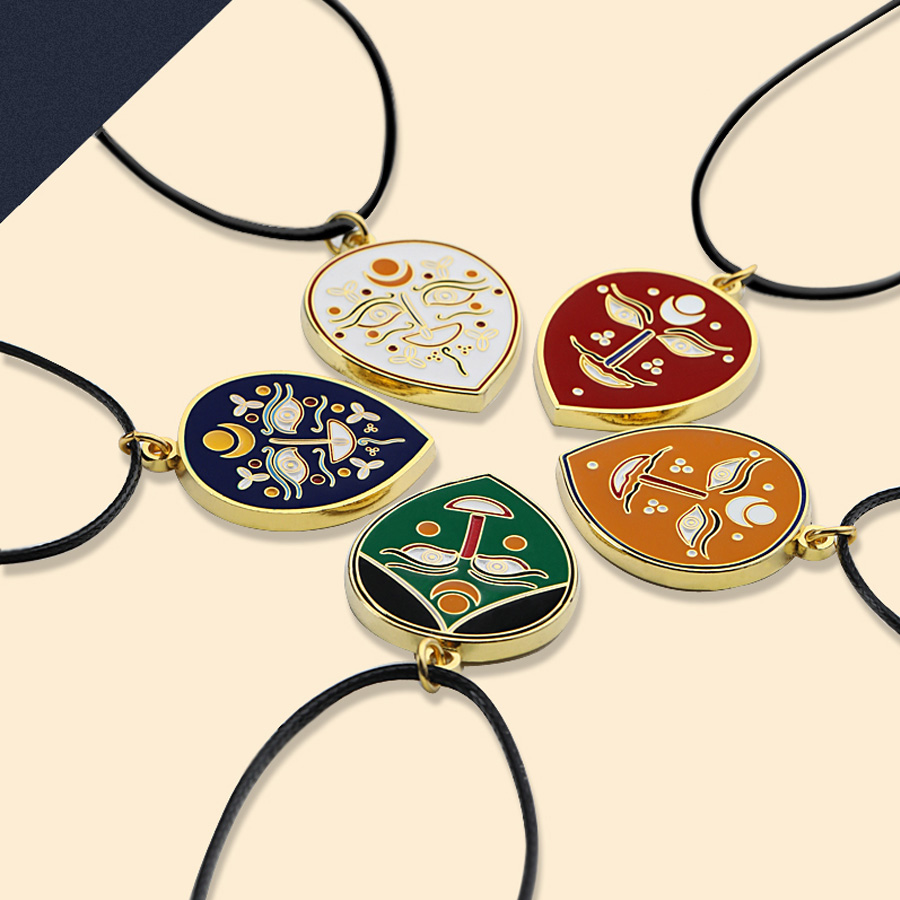 Potala Palace Tibetan Opera Masks Necklace Tibet Souvenir Pendant For Gift
