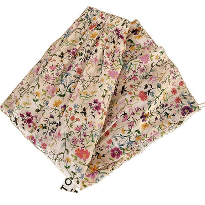 Shea - Floral Wide-Leg Long Pants - Loose &amp; Cheerful