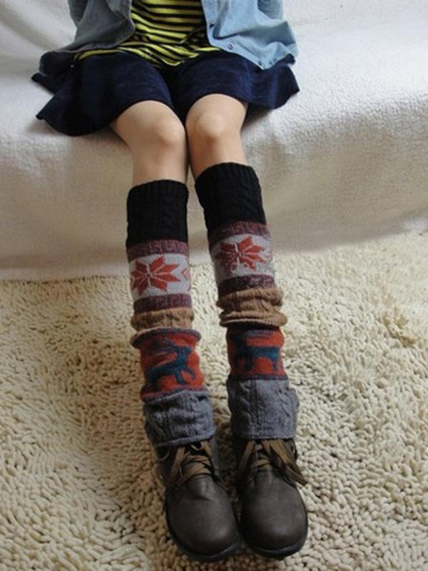 Bohemia Knitting Over Knee-High 4 Colors Leg Warmer Stocking