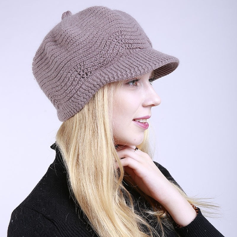 Knitted Thickened Duck Tongue Beret