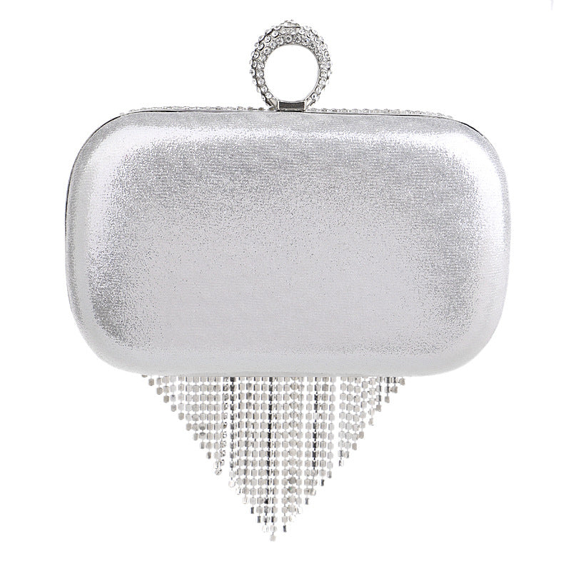 Rhinestone Tasseled Party Handbag