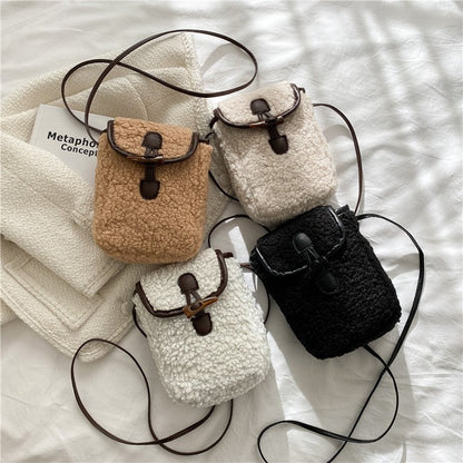 Casual Plain Anti-Stress One Shoulder Thick Square Bag