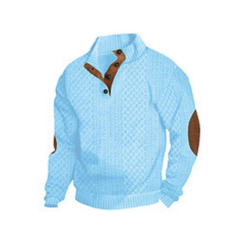 Stand Collar Long Sleeve Outdoor Sweater