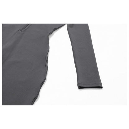 Solid Color Fleece Fitted Bodysuit