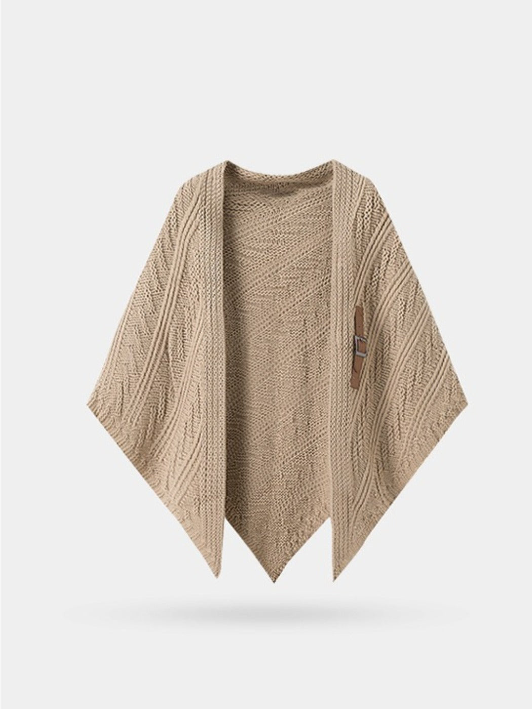 Scarvii - Classic Knitted Triangle Shawl as Outer Accessory