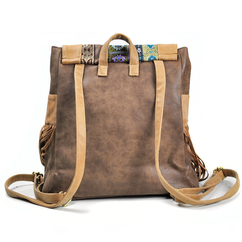 Ethnic Style Embroidered PU Bag