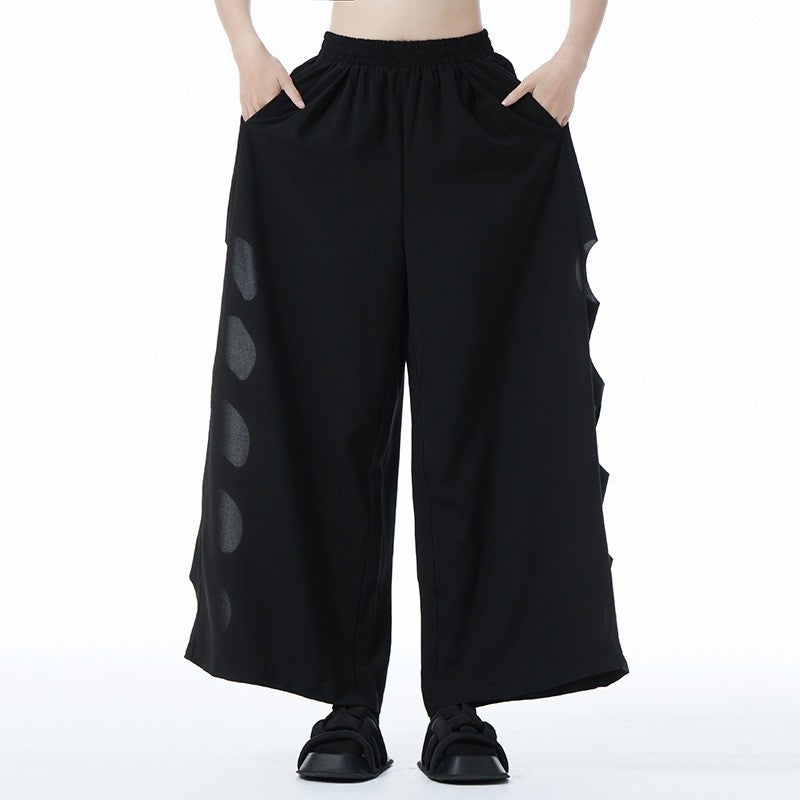 Cutout High Waist Wide Leg Pants For Women