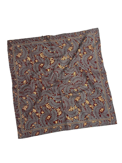Scarvii - Stripe Floral Print Scarf - Elegant &amp; Versatile