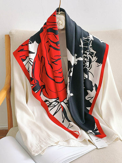 Flower Print Shawl&Scarf