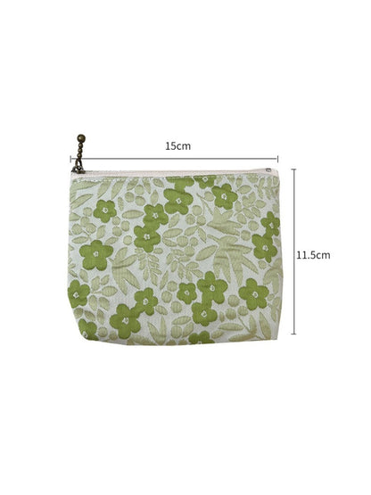 Cosbai - Small Coin Purse with Leopard &amp; Floral Prints