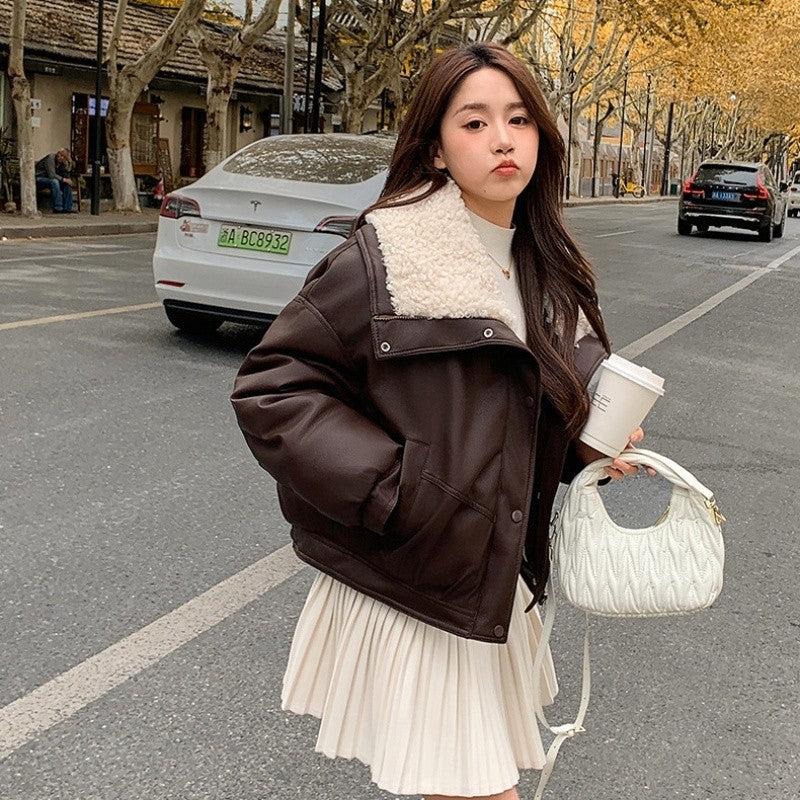 Short Fur Collar Cotton Jacket