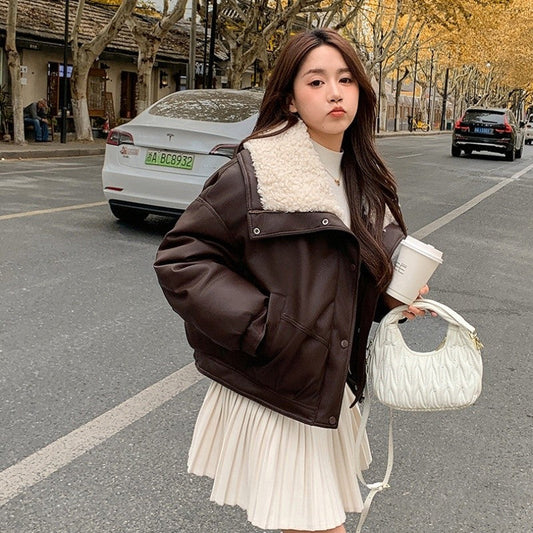 Short Fur Collar Cotton Jacket