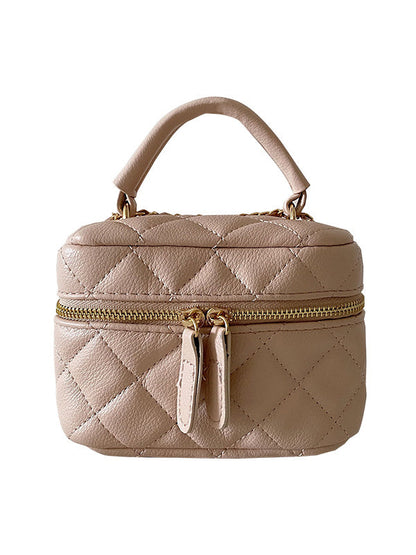 Casual Solid Color Zipper Chains Bags Accessories