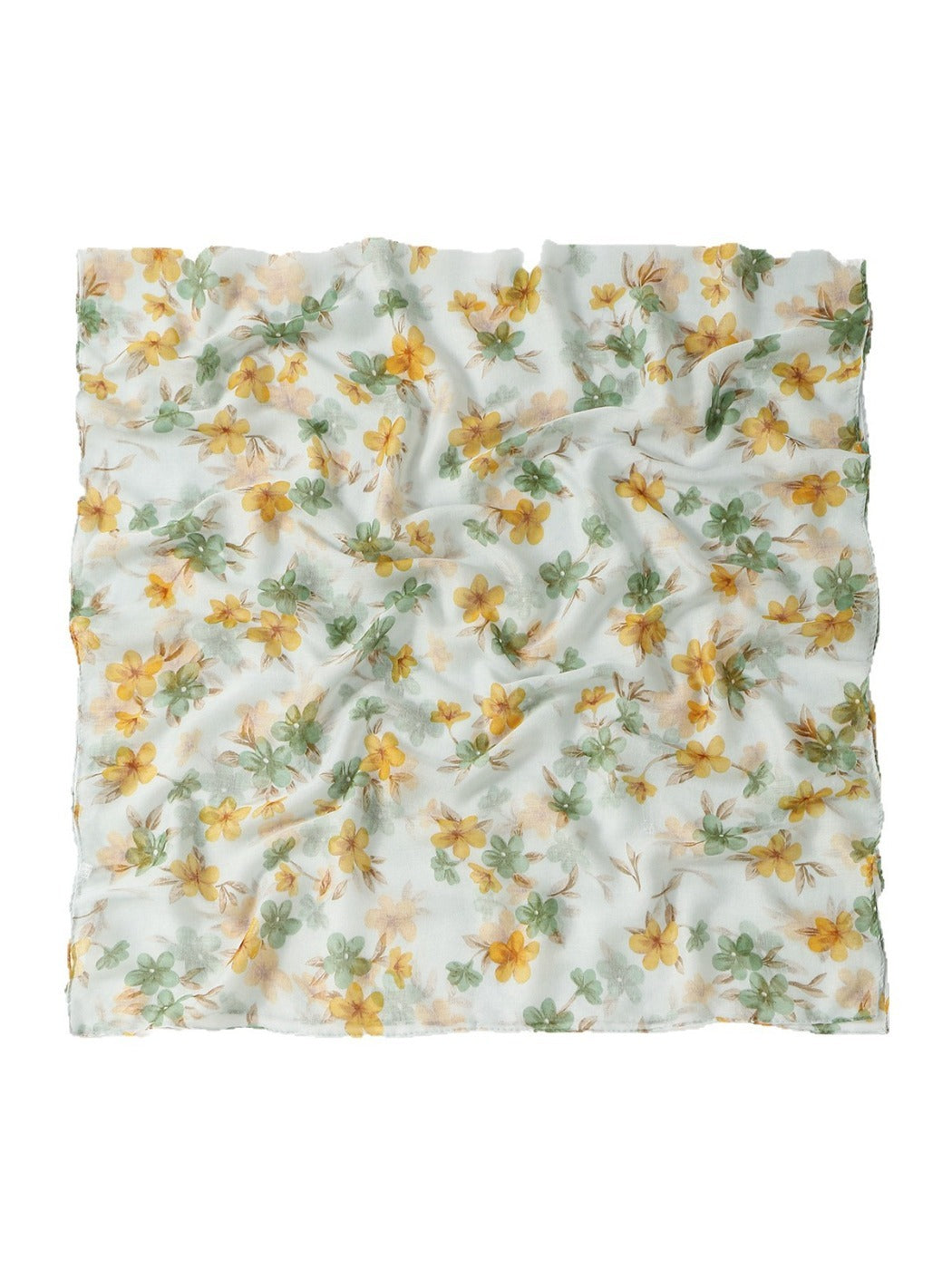 Scarvii - Floral Voile Print Scarf Shawl Beach Wrap