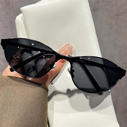 Vintage Metal Cat Eye UV Protection Sunglasses