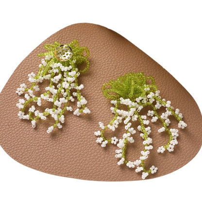 Earwish - Charming Beaded Flower Fringe Earrings - Summer &amp; Fresh