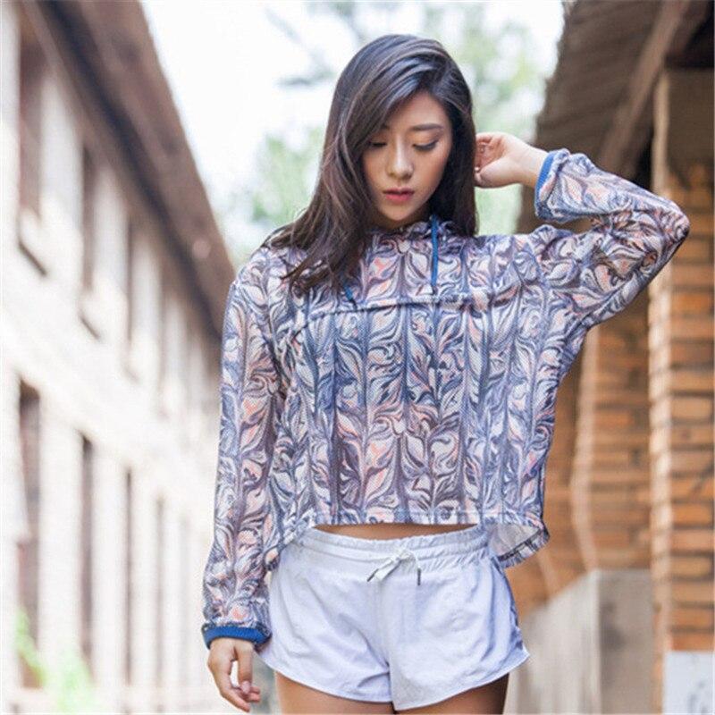 New Running Sport Jackets Women Soft Long Sleeves Breathable Quick Dry Gym Fitness Athletic Top Female Yoga Jackets T-Shirt