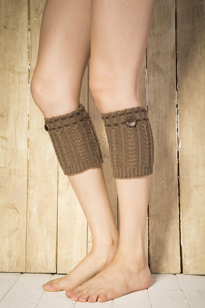 Boot Cuff Thick Short-Sleeved Thick Thick Bamboo Knit Wool Yarn Socks - 6